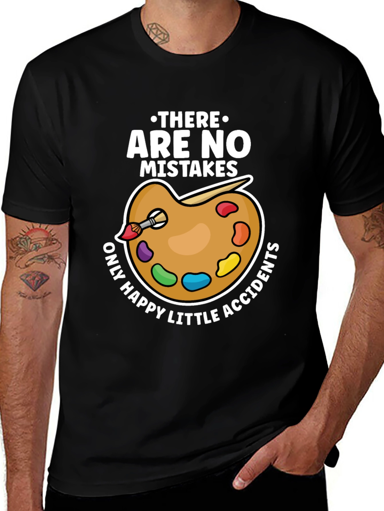 No Mistakes Happy Accidents Artist T-Shirt