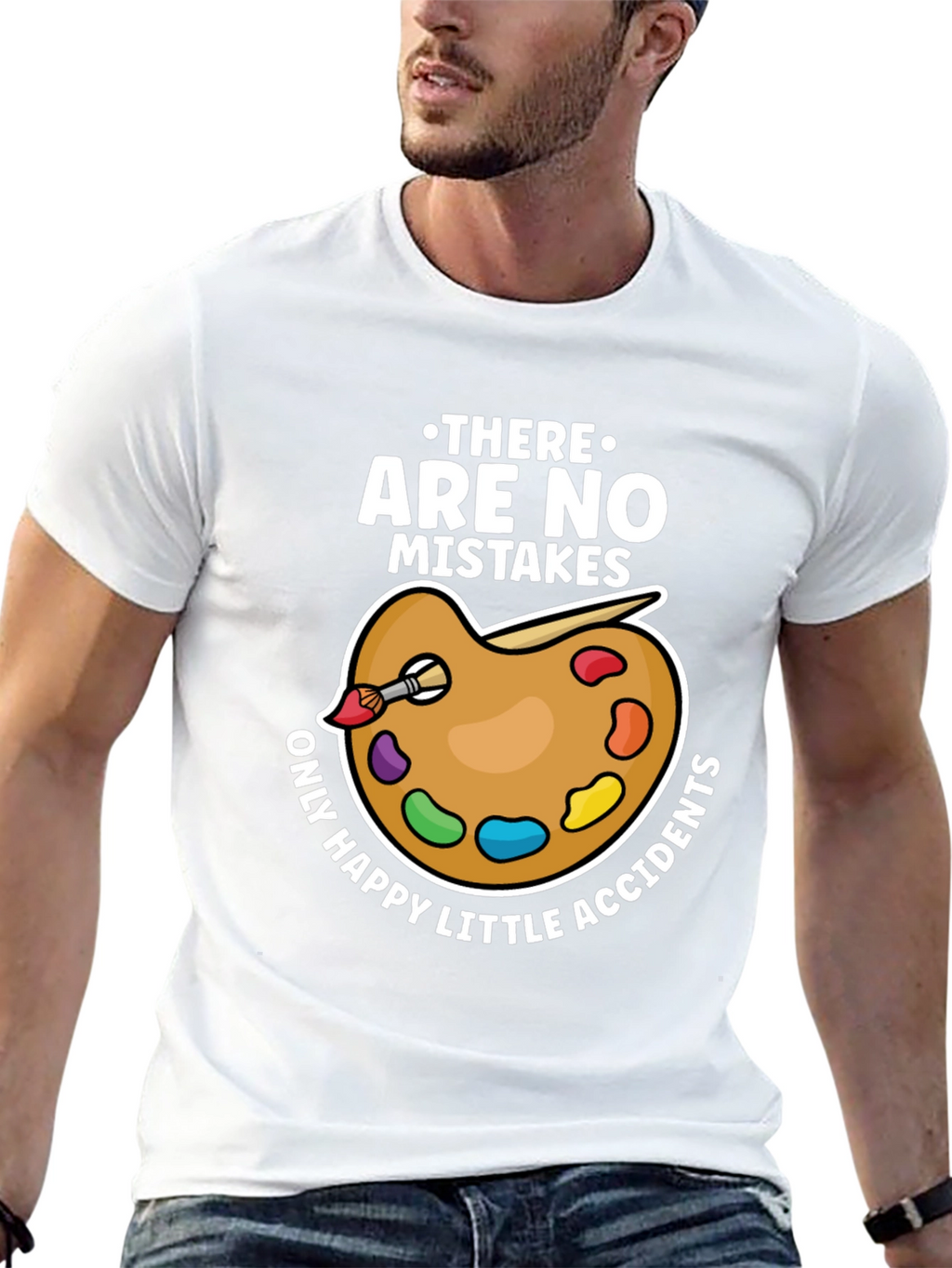 No Mistakes Happy Accidents Artist T-Shirt