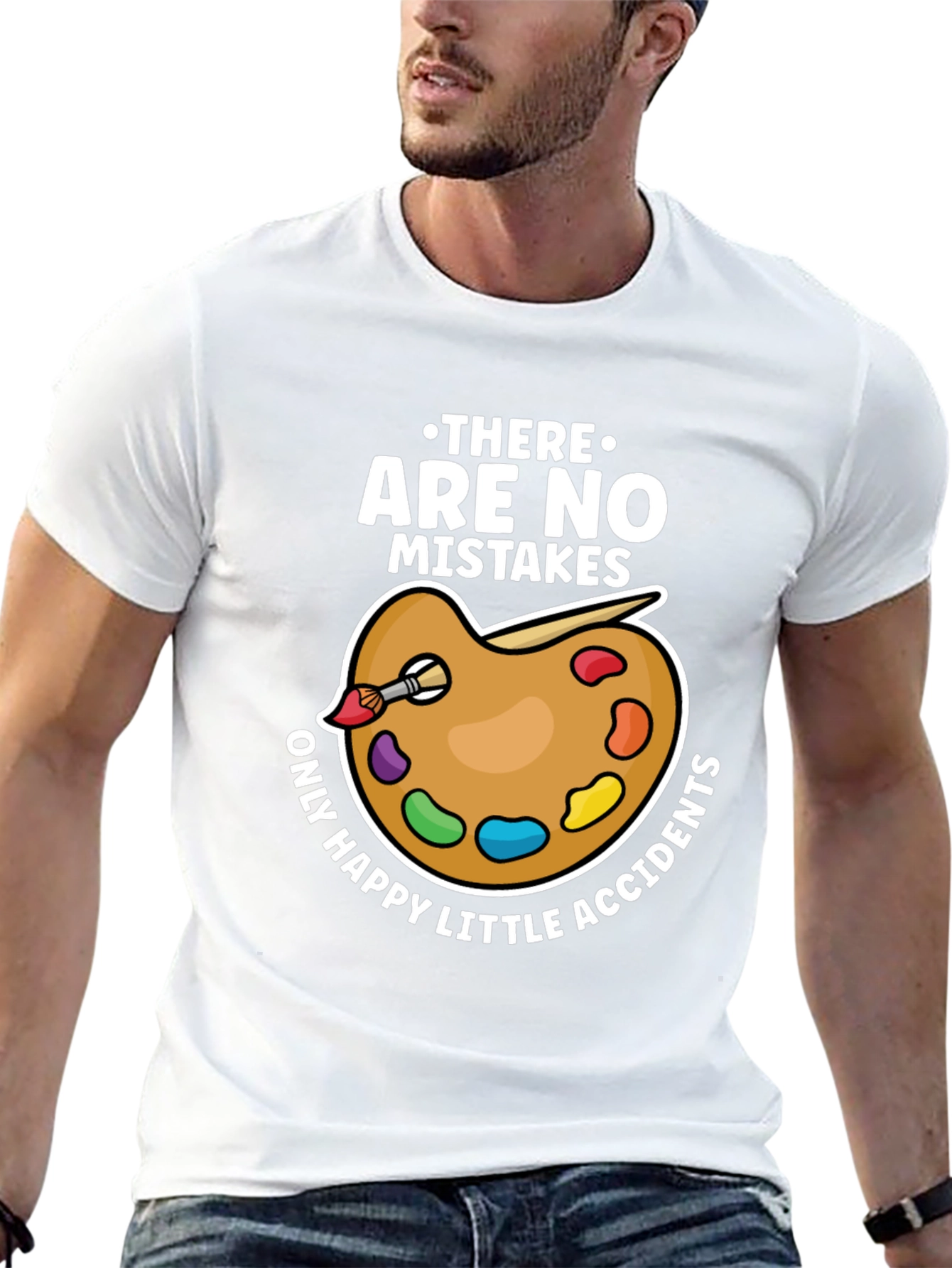 No Mistakes Happy Accidents Artist T-Shirt