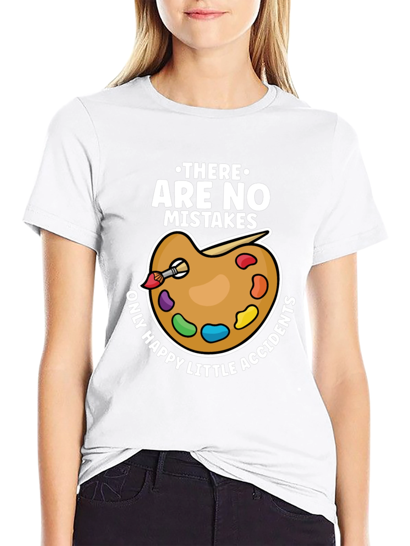 No Mistakes Happy Accidents Artist T-Shirt