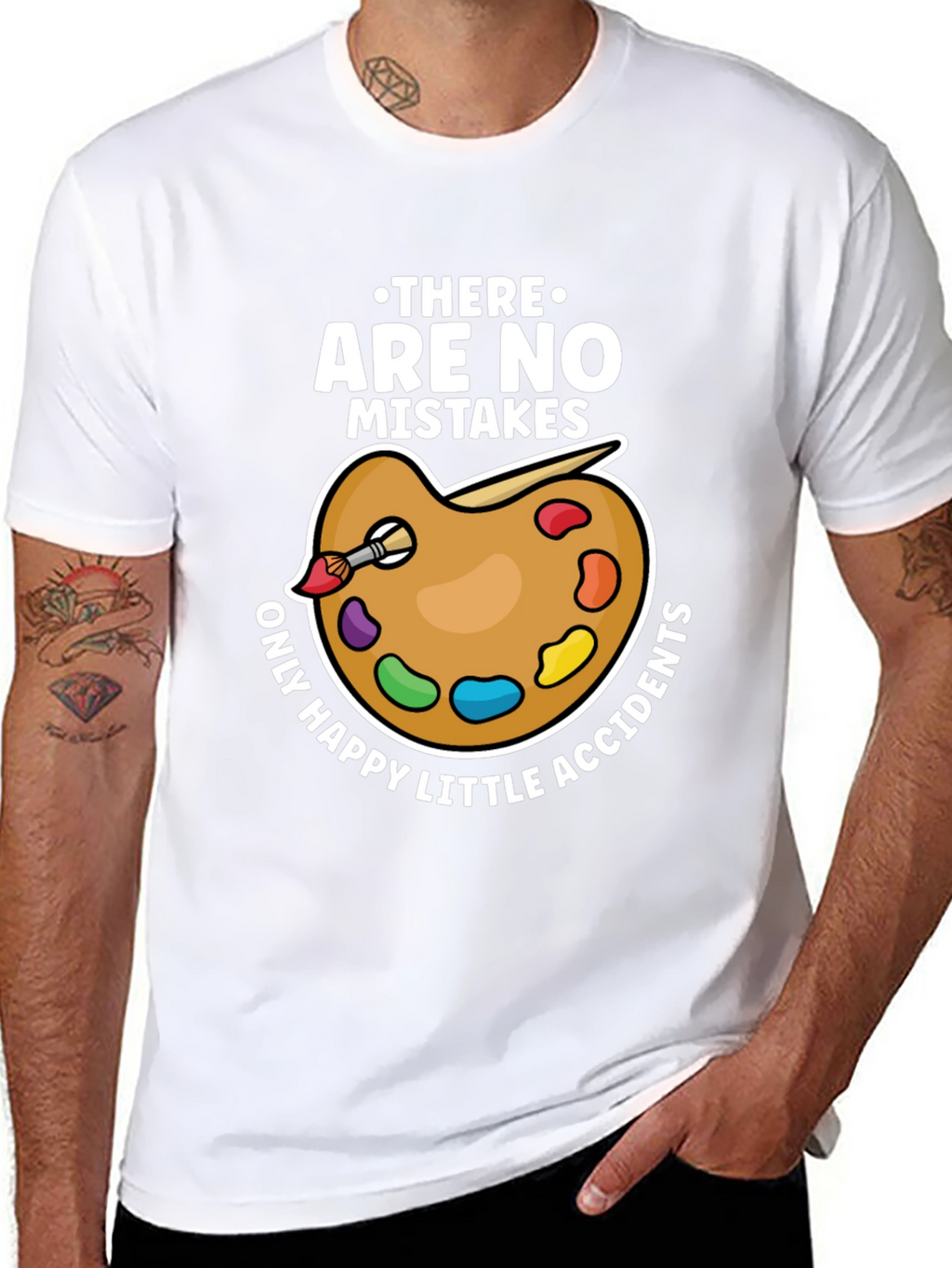 No Mistakes Happy Accidents Artist T-Shirt