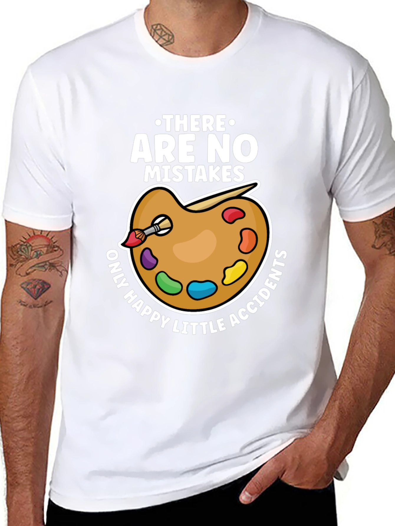 No Mistakes Happy Accidents Artist T-Shirt