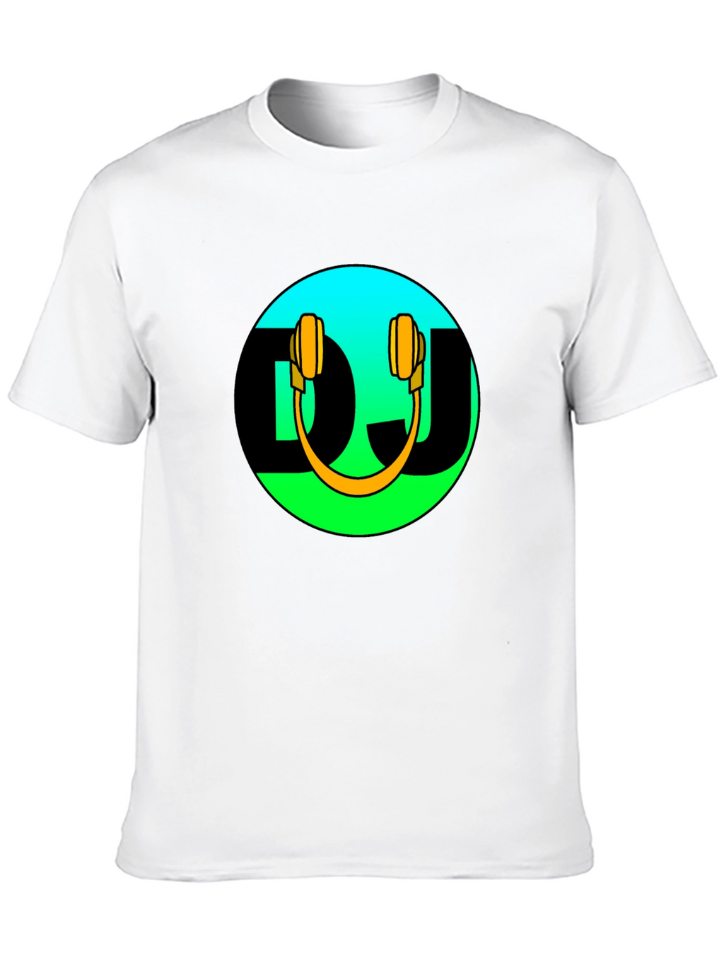 DJ Headphones Graphic Black T-Shirt