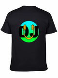 DJ Headphones Graphic Black T-Shirt