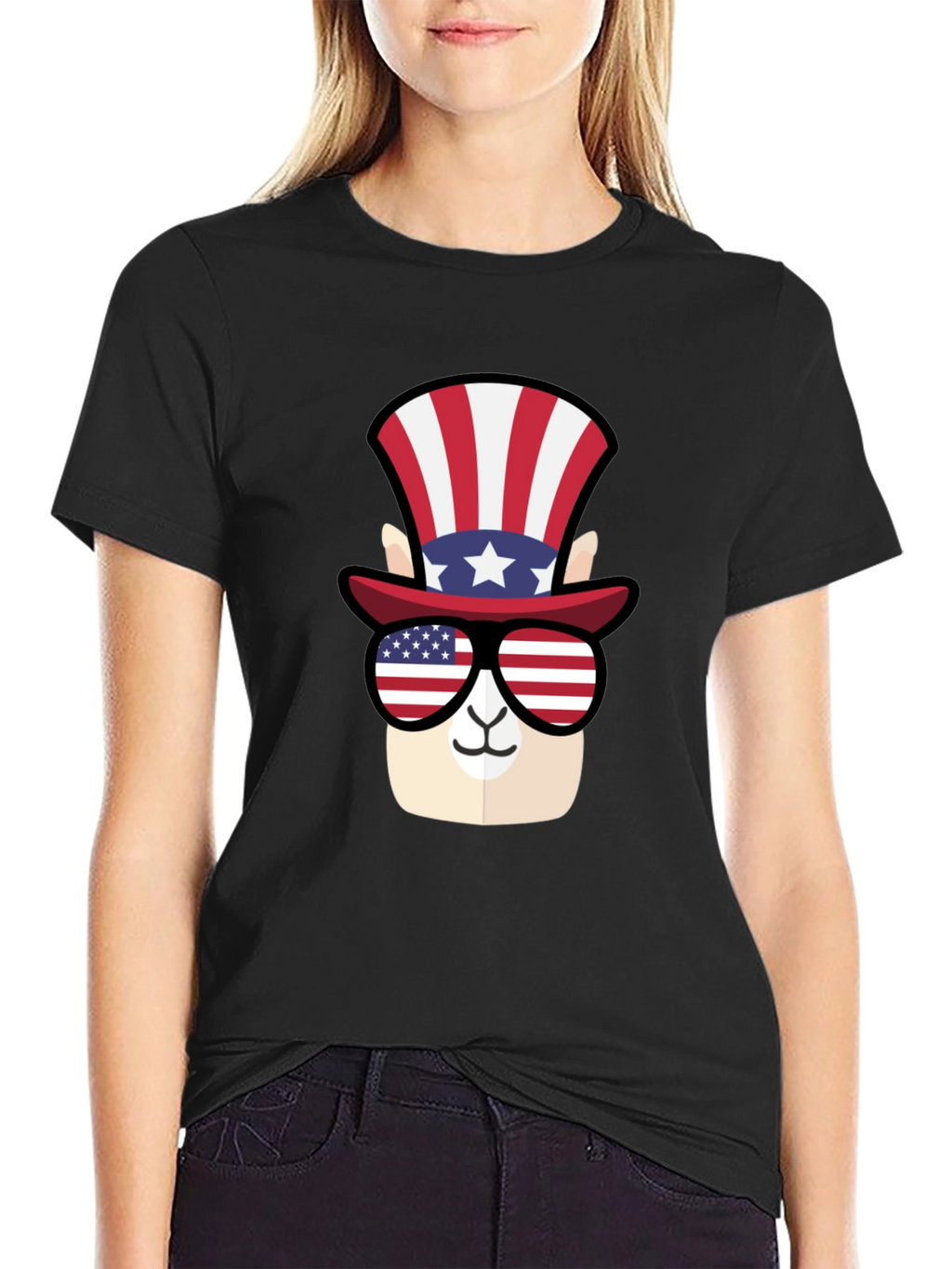 Patriotic Llama T-Shirt