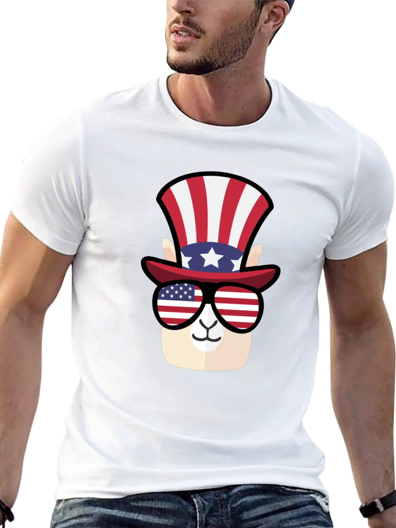 Patriotic Llama T-Shirt