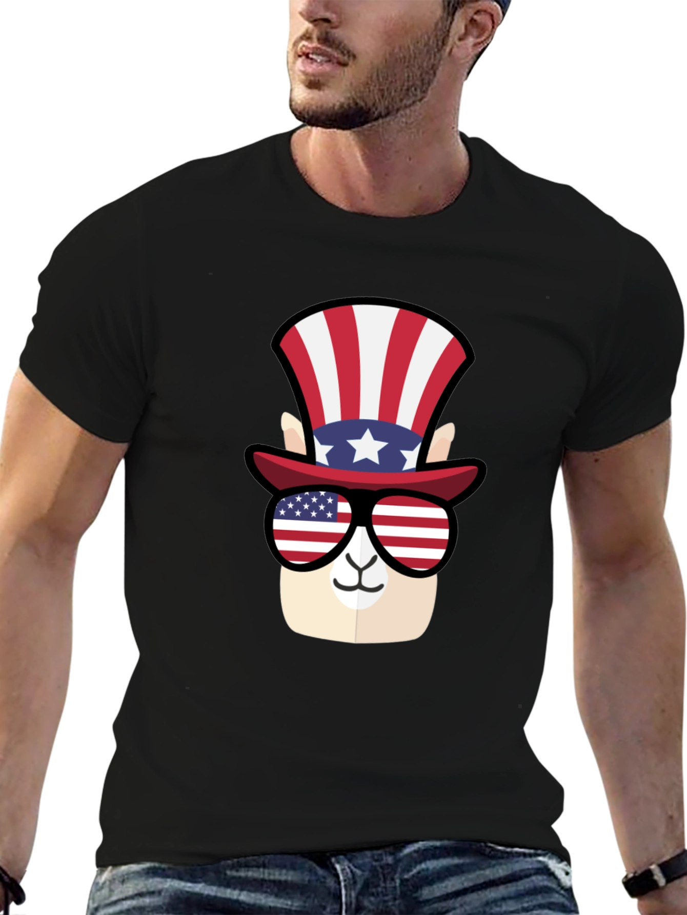 Patriotic Llama T-Shirt