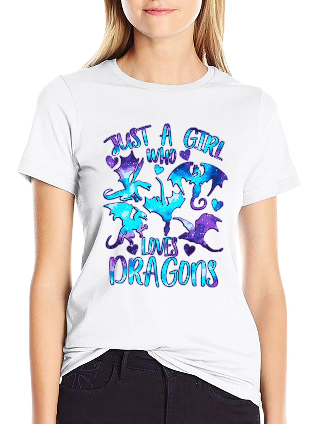 Just a Girl Who Loves Dragons T-Shirt
