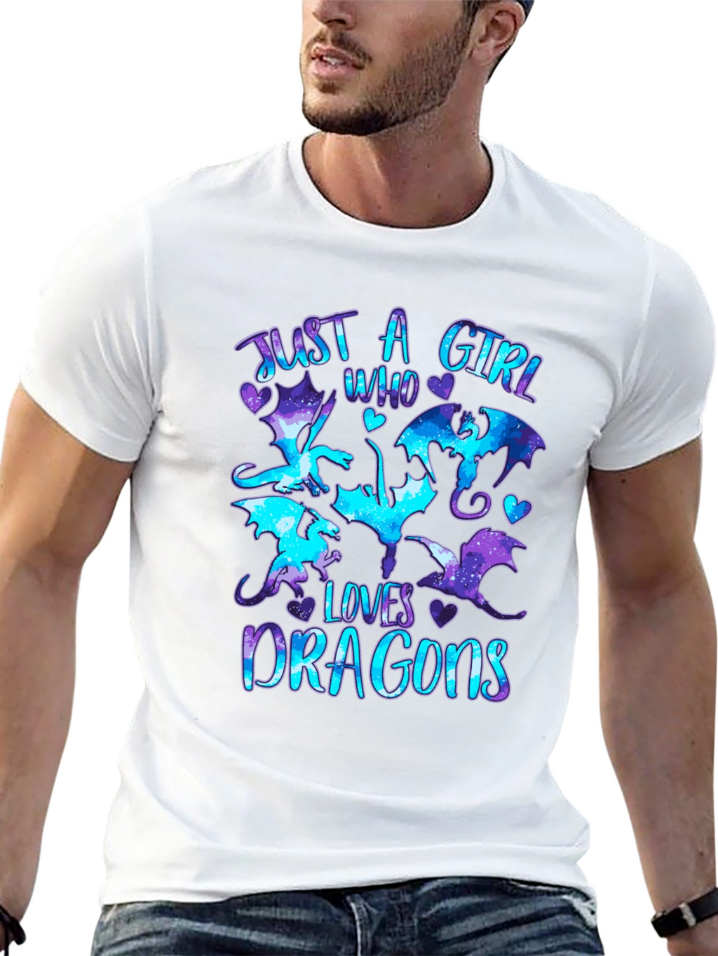 Just a Girl Who Loves Dragons T-Shirt