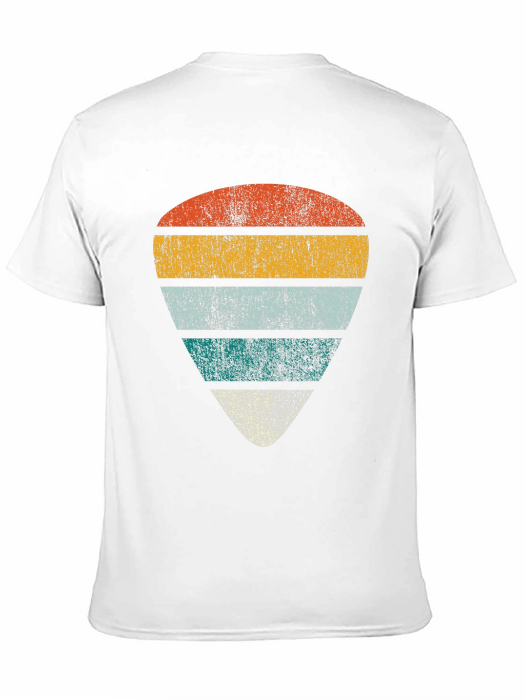 Retro Guitar Pick Graphic Tee - Black