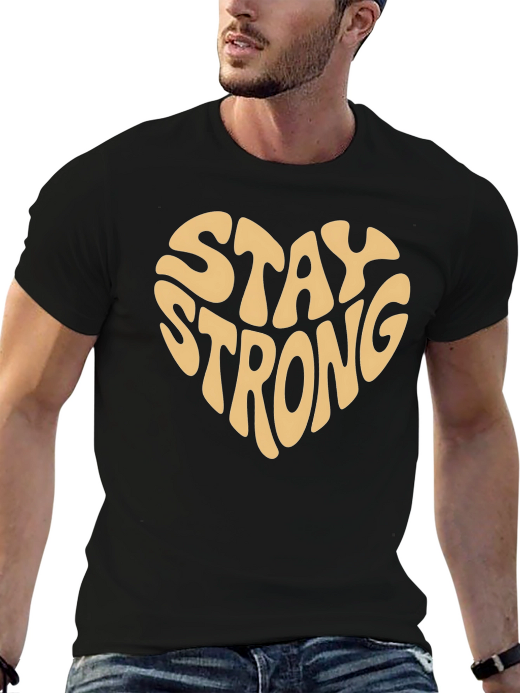 Stay Strong Heart Graphic Tee