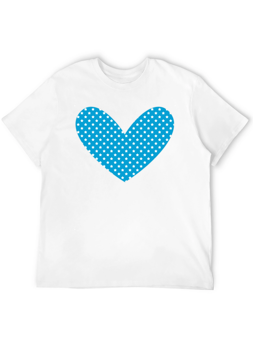 Starry Heart Graphic Tee - Black Cotton Blend