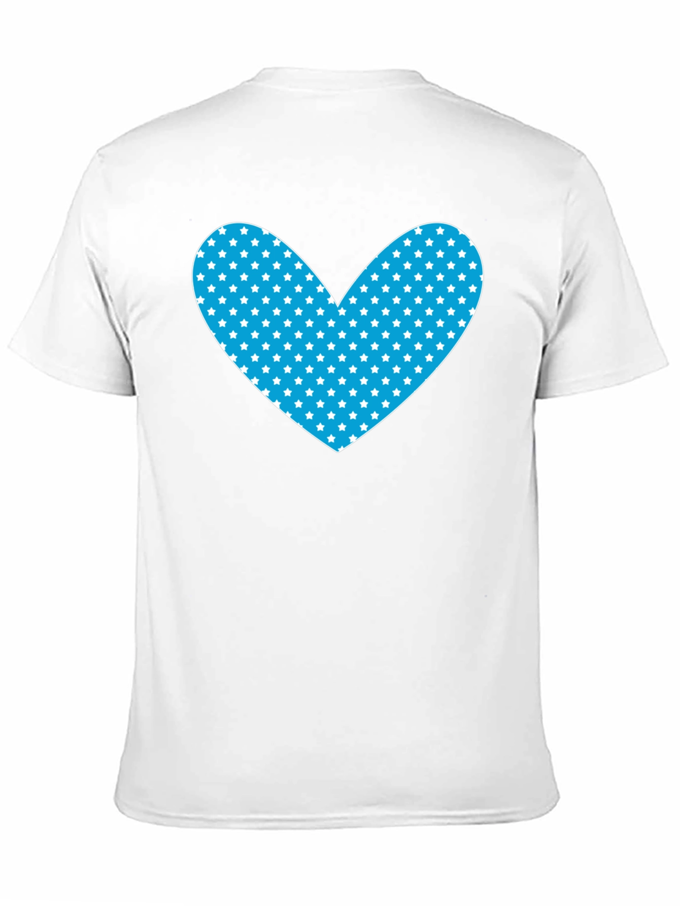 Starry Heart Graphic Tee - Black Cotton Blend