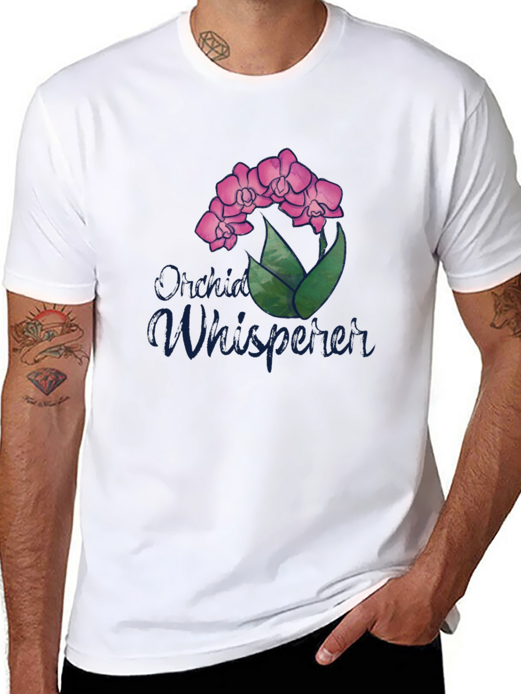 Orchid Whisperer T-Shirt - Floral Design