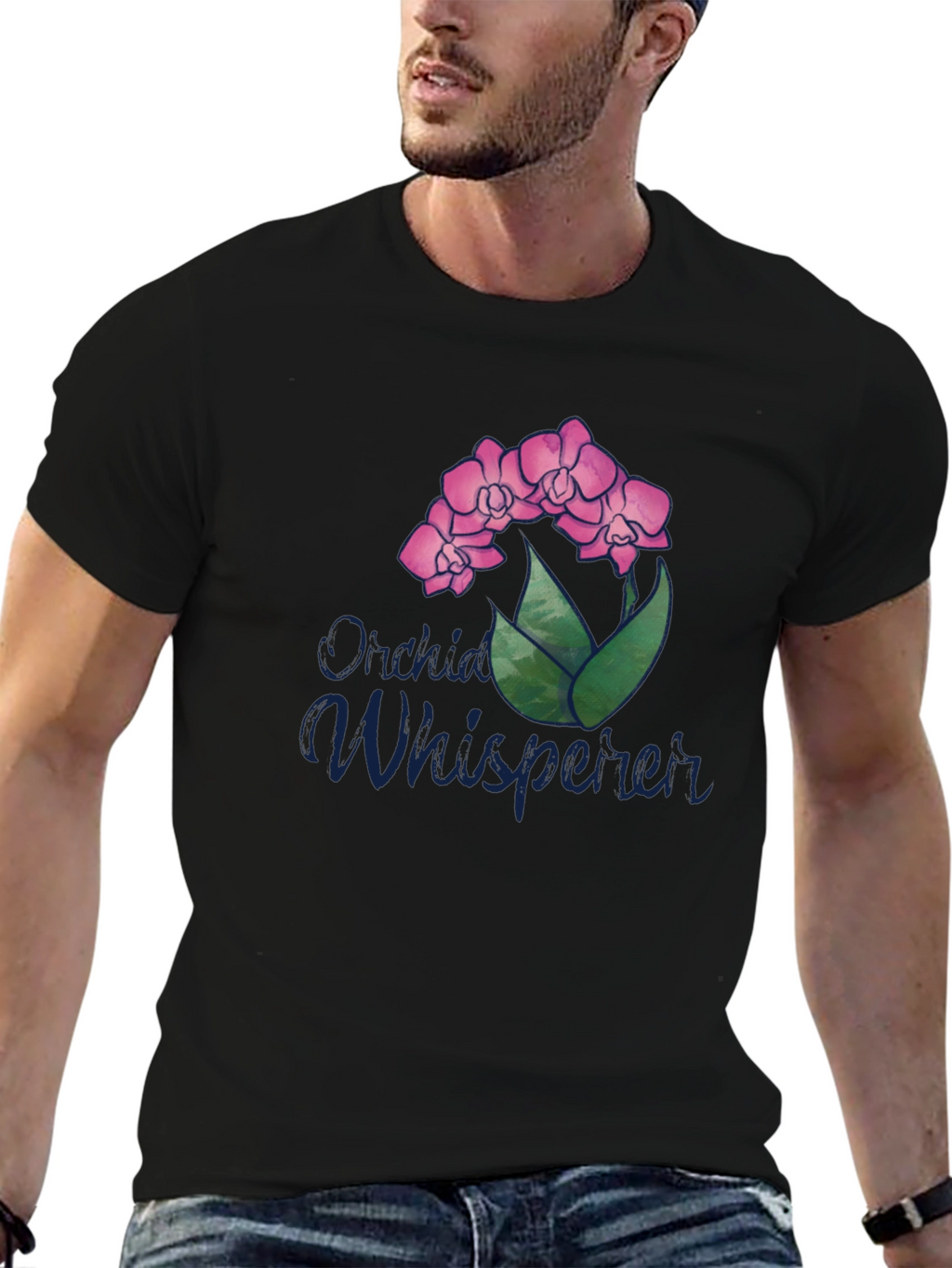 Orchid Whisperer T-Shirt - Floral Design