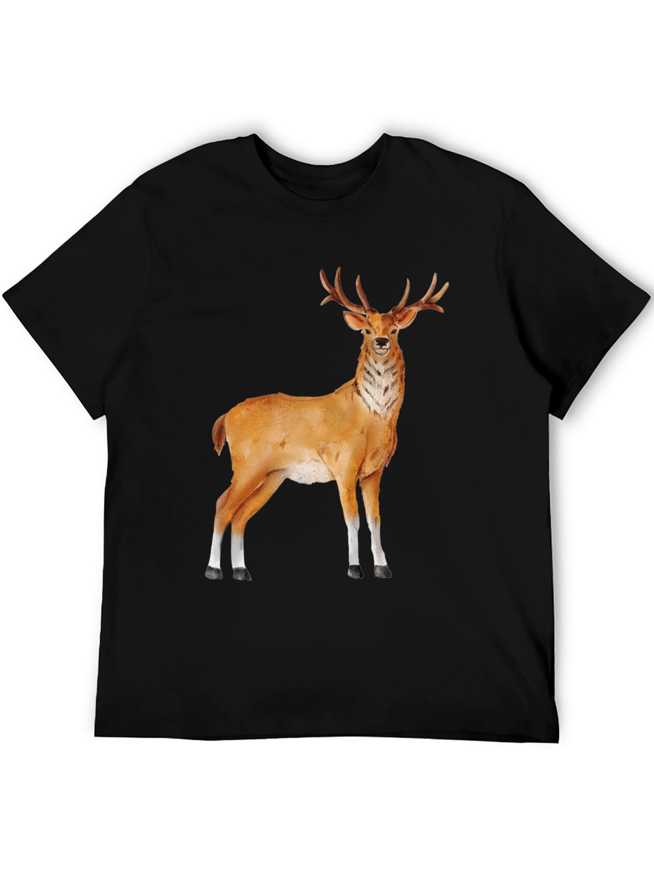 Deer Graphic Tee - Classic Black T-Shirt