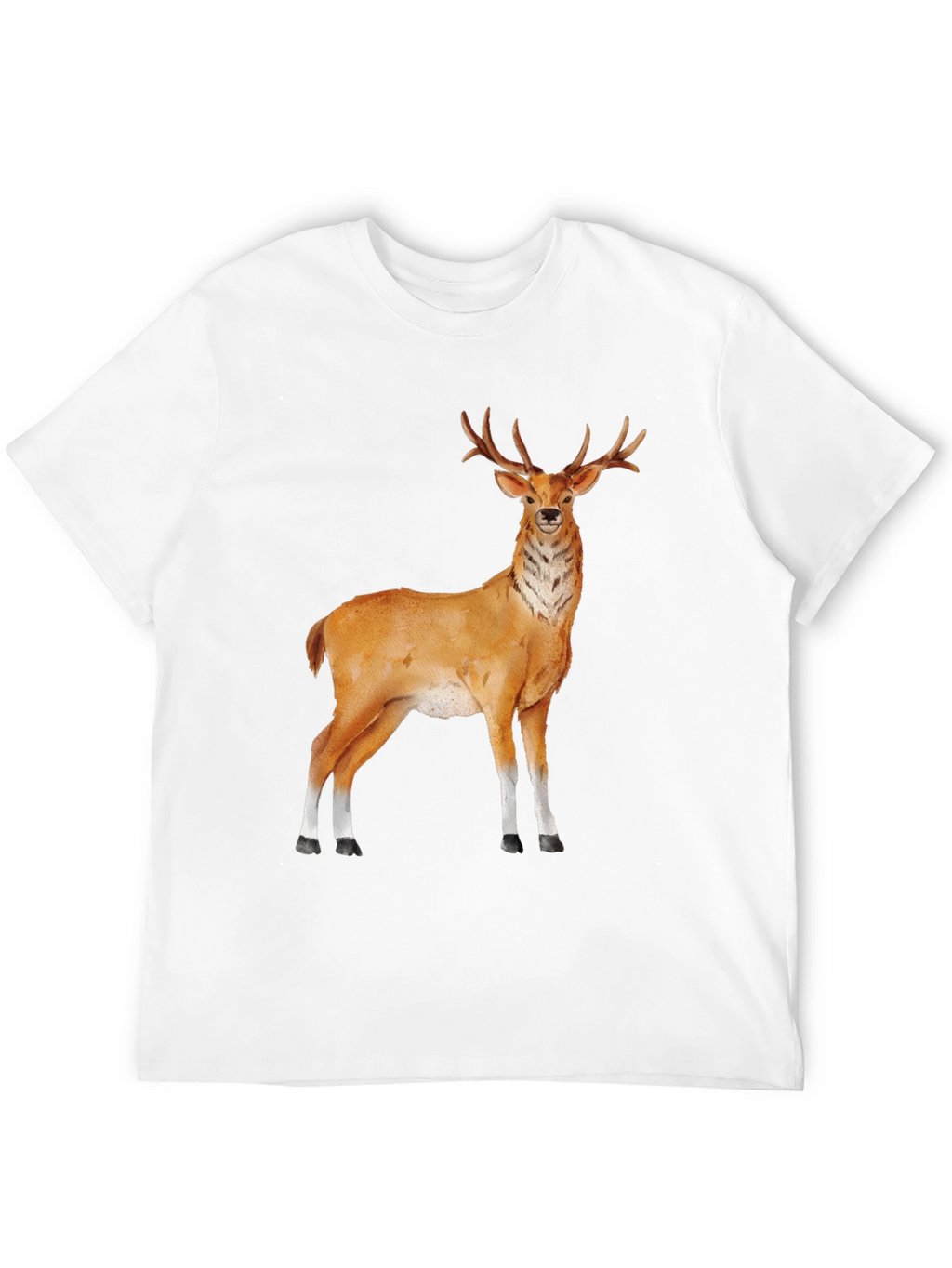 Deer Graphic Tee - Classic Black T-Shirt