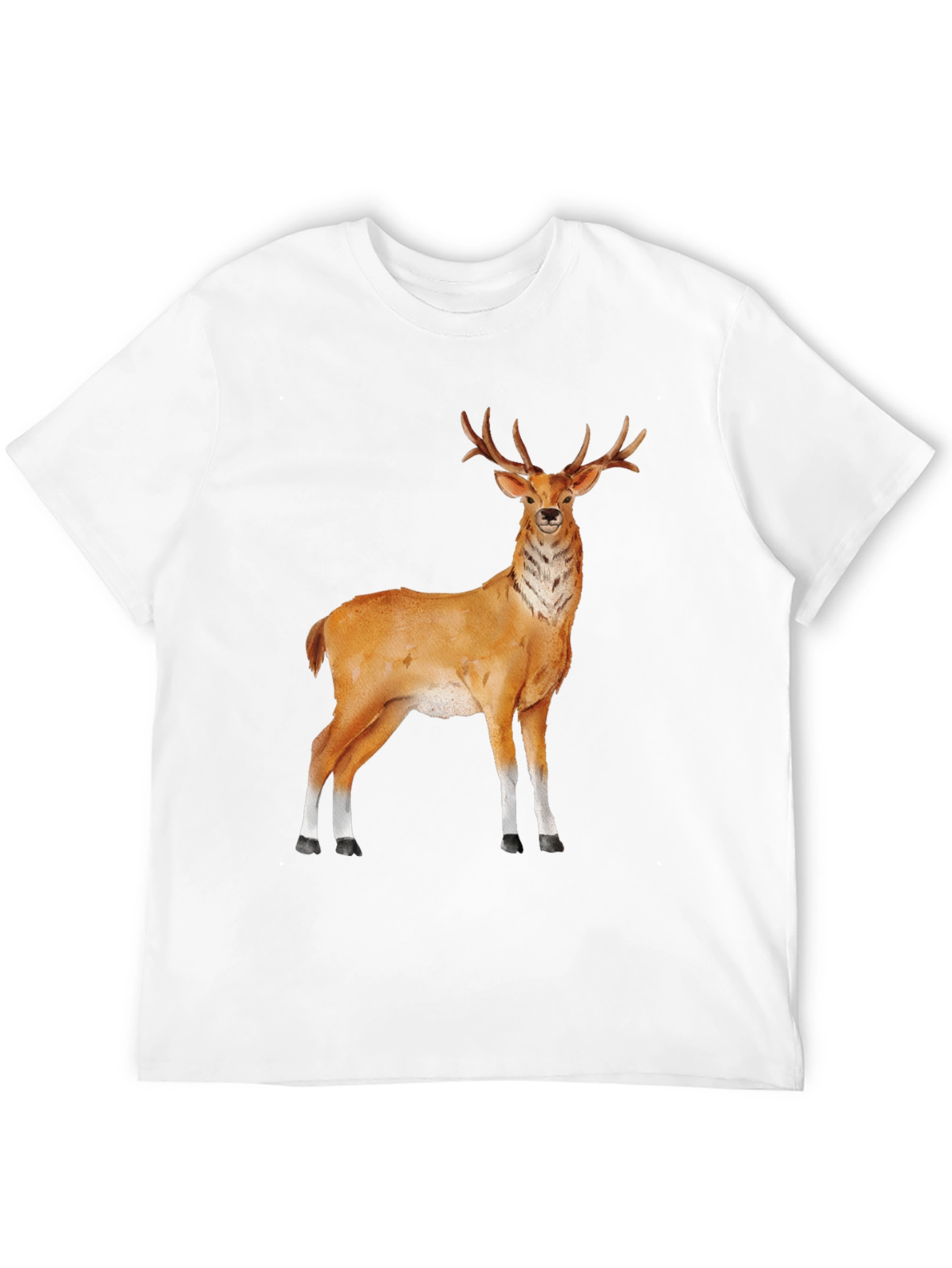 Deer Graphic Tee - Classic Black T-Shirt