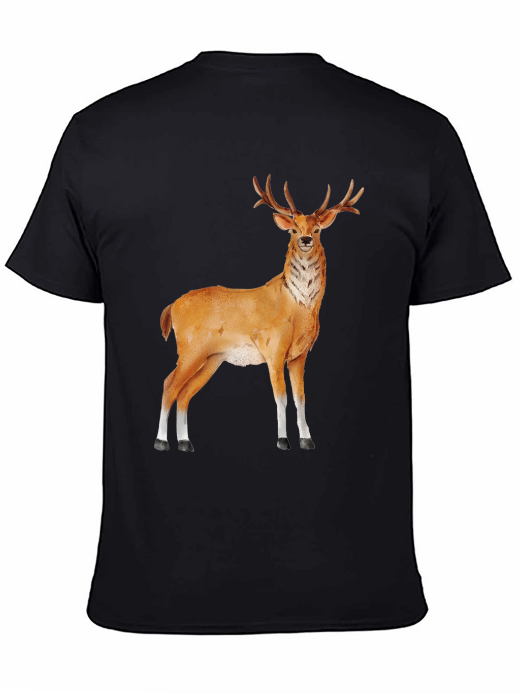 Deer Graphic Tee - Classic Black T-Shirt