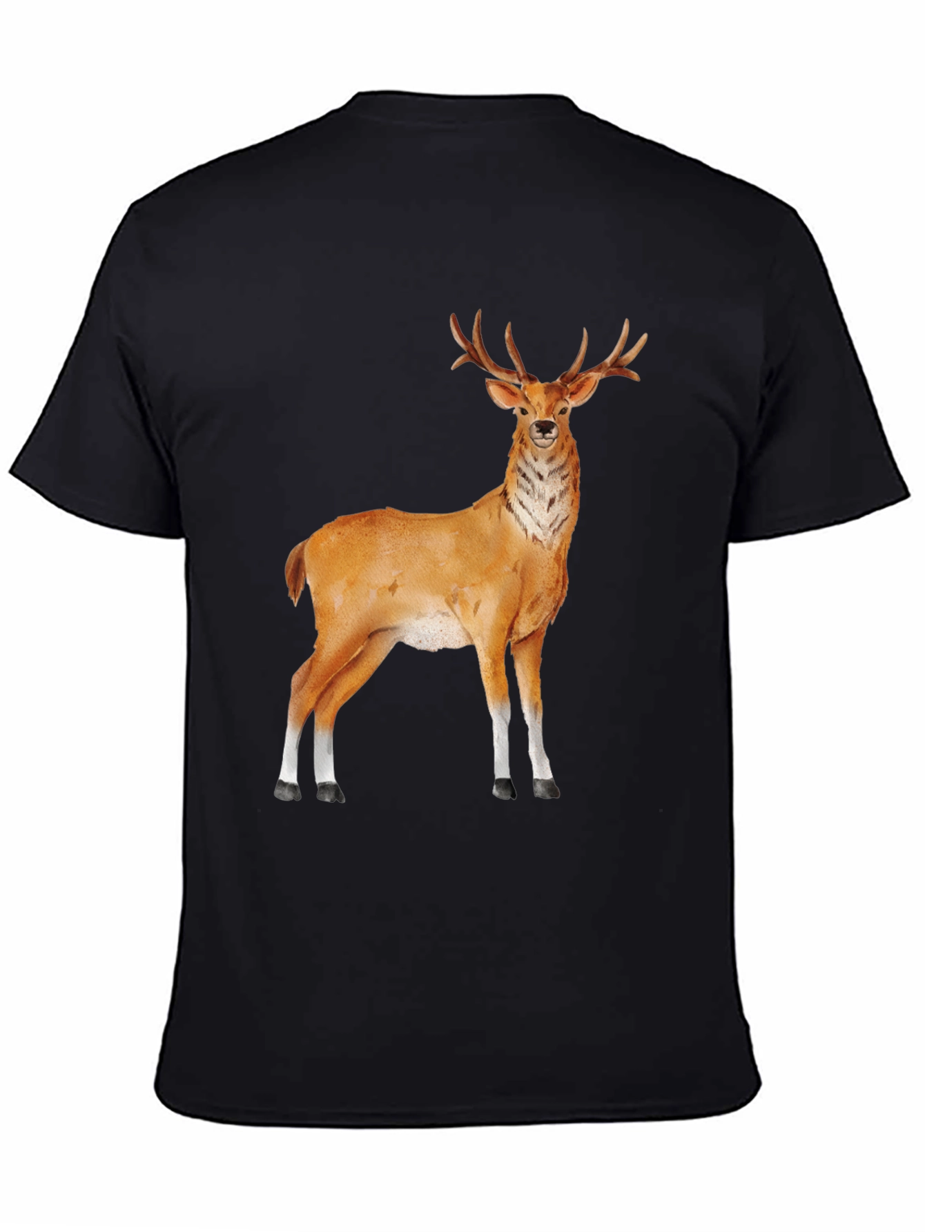 Deer Graphic Tee - Classic Black T-Shirt