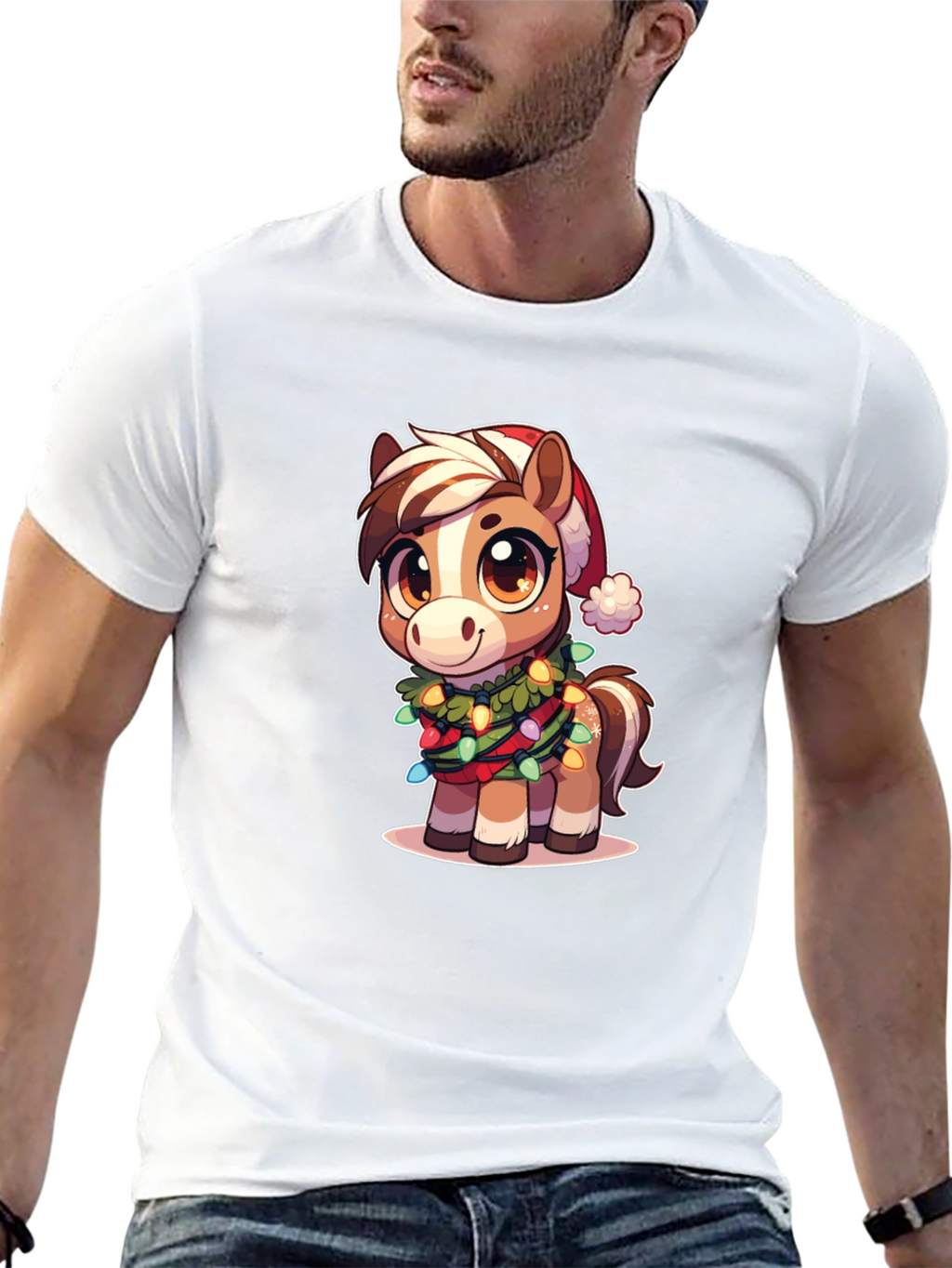 Festive Horse Graphic Tee