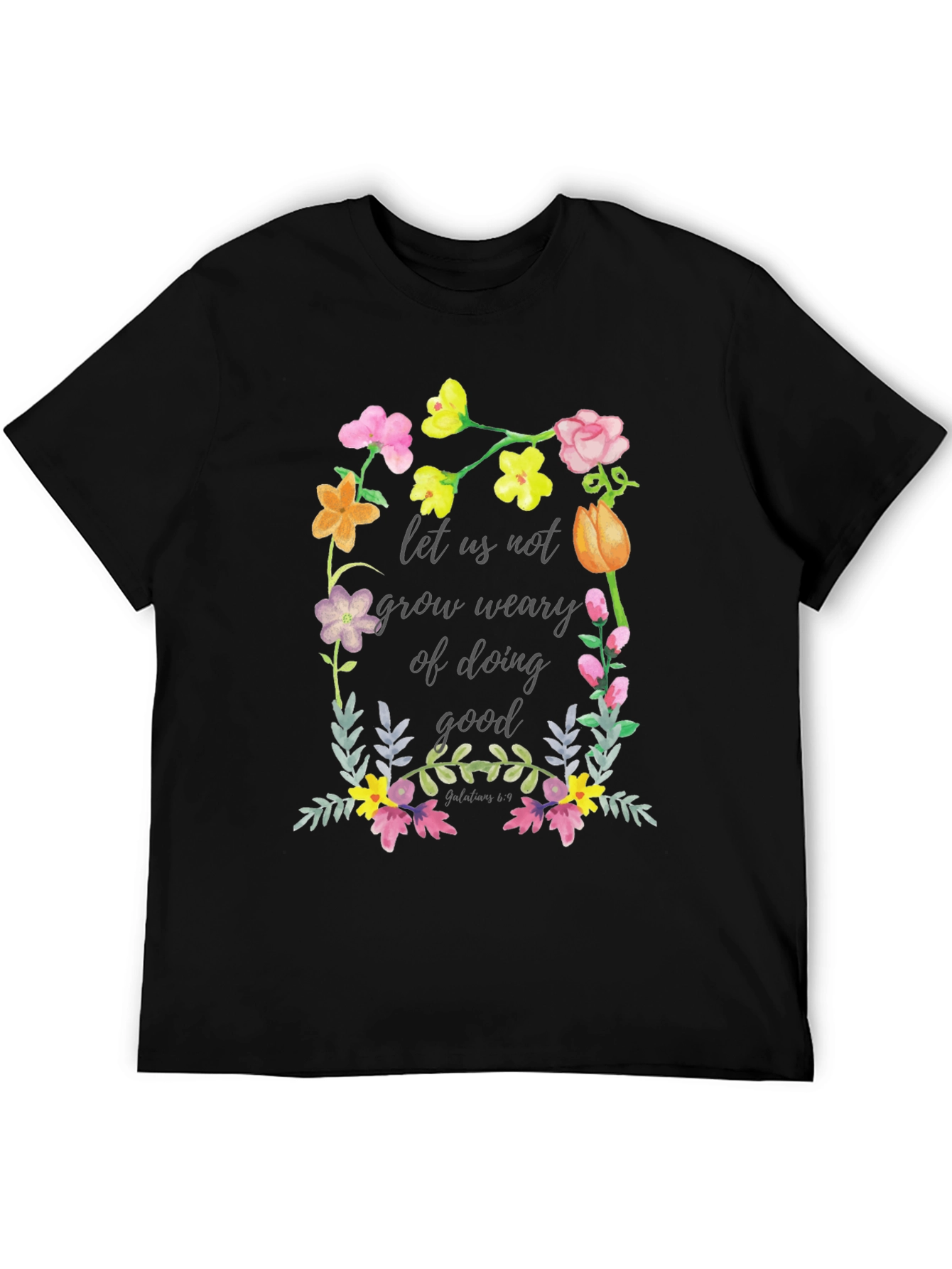 Floral Scripture T-Shirt - Do Good