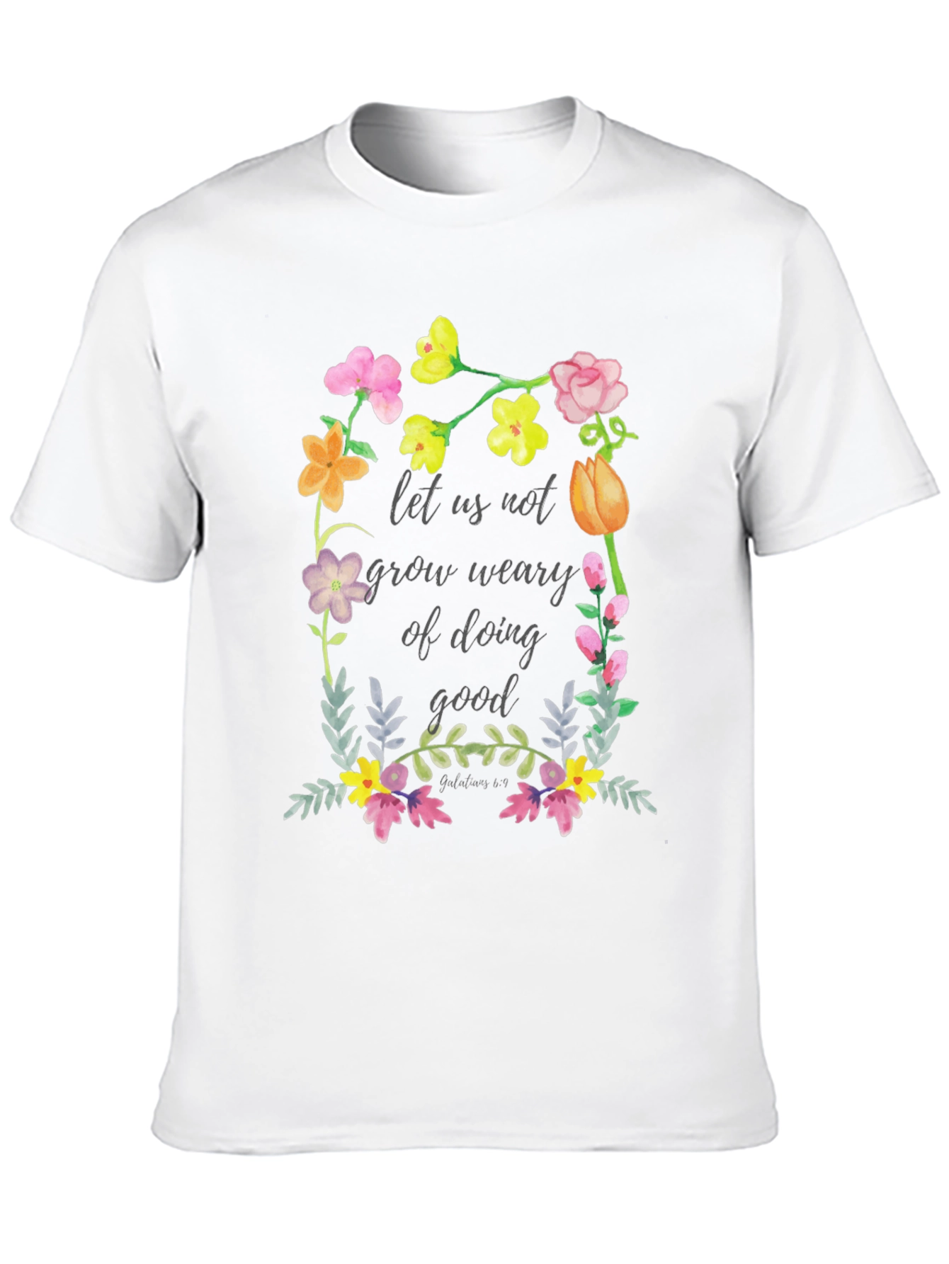 Floral Scripture T-Shirt - Do Good