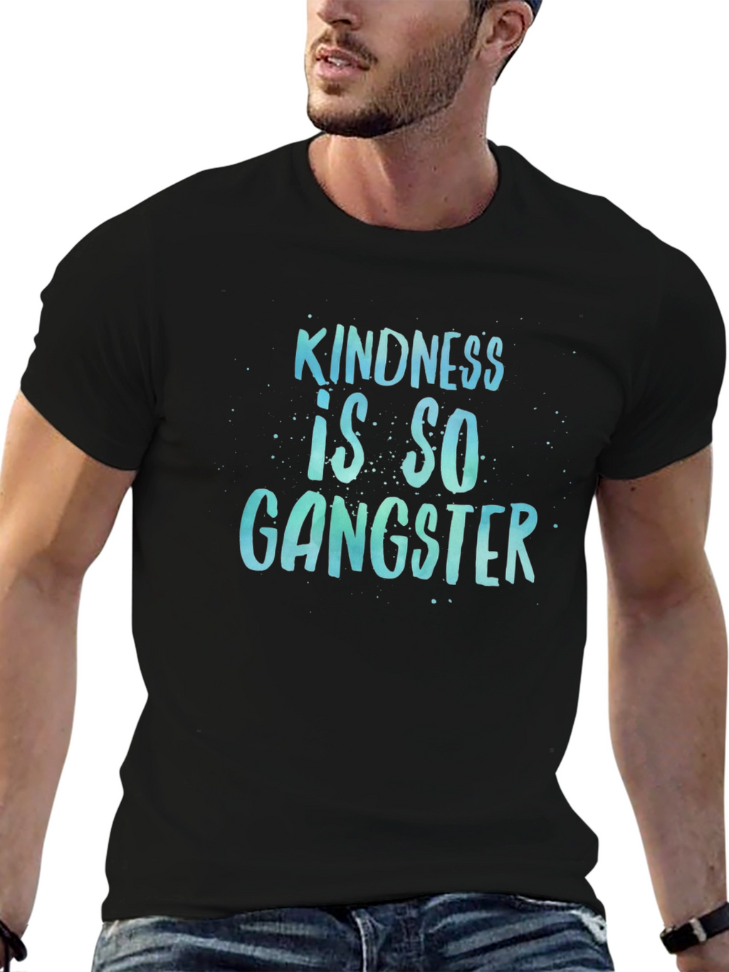 Kindness is So Gangster Black T-Shirt