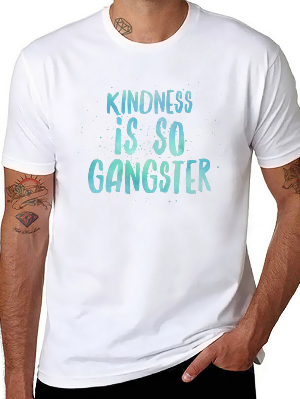 Kindness is So Gangster Black T-Shirt
