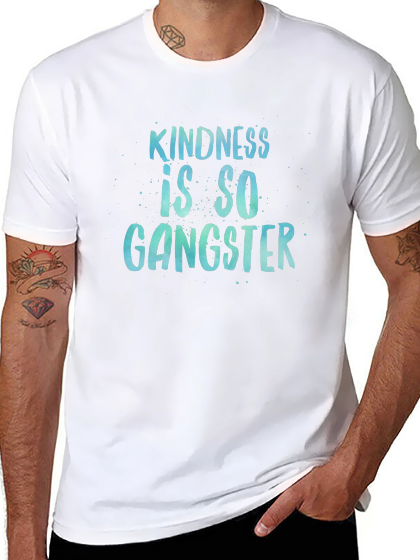 Kindness is So Gangster Black T-Shirt