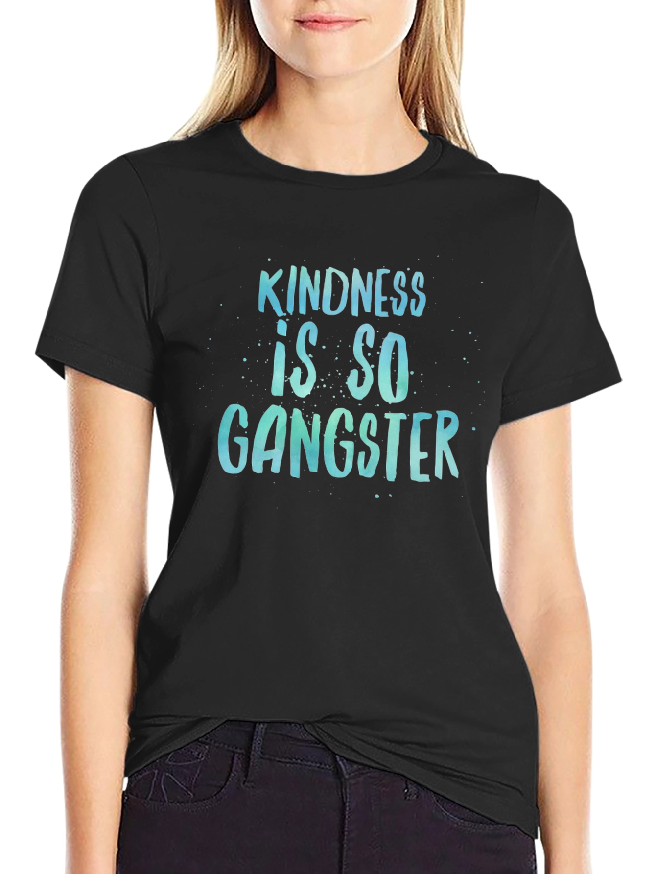 Kindness is So Gangster Black T-Shirt