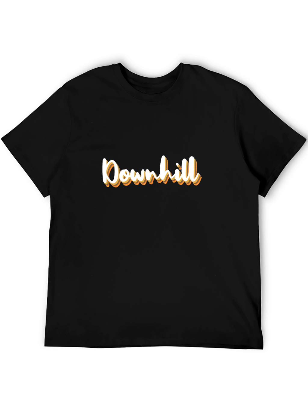Downhill Graphic Tee - Stylish Black T-Shirt