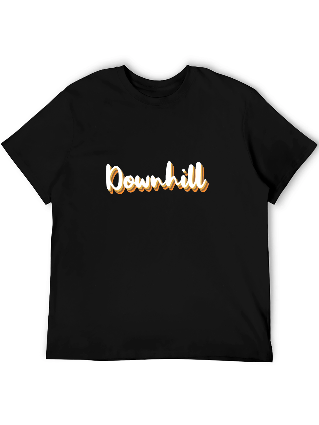 Downhill Graphic Tee - Stylish Black T-Shirt
