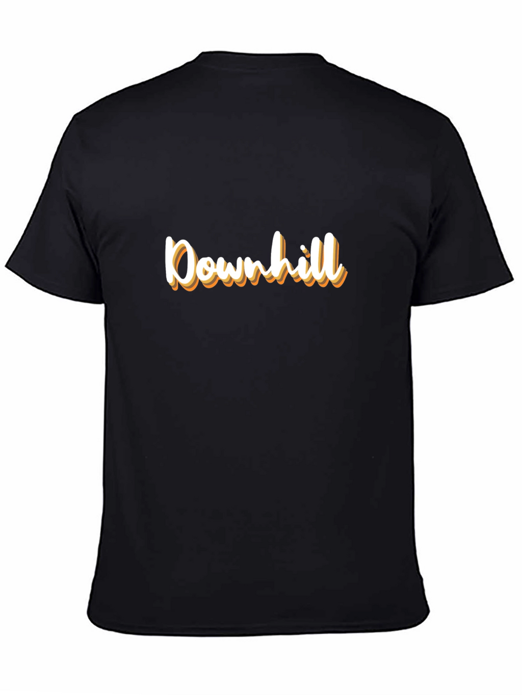 Downhill Graphic Tee - Stylish Black T-Shirt