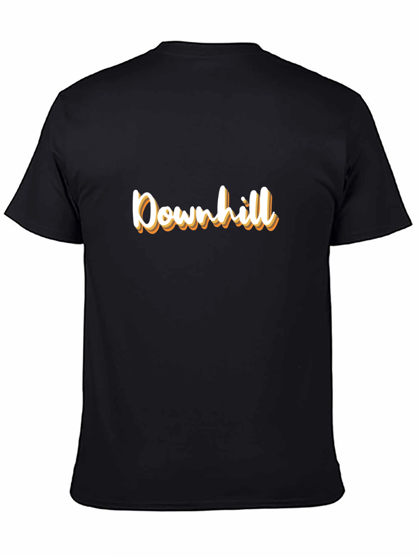 Downhill Graphic Tee - Stylish Black T-Shirt