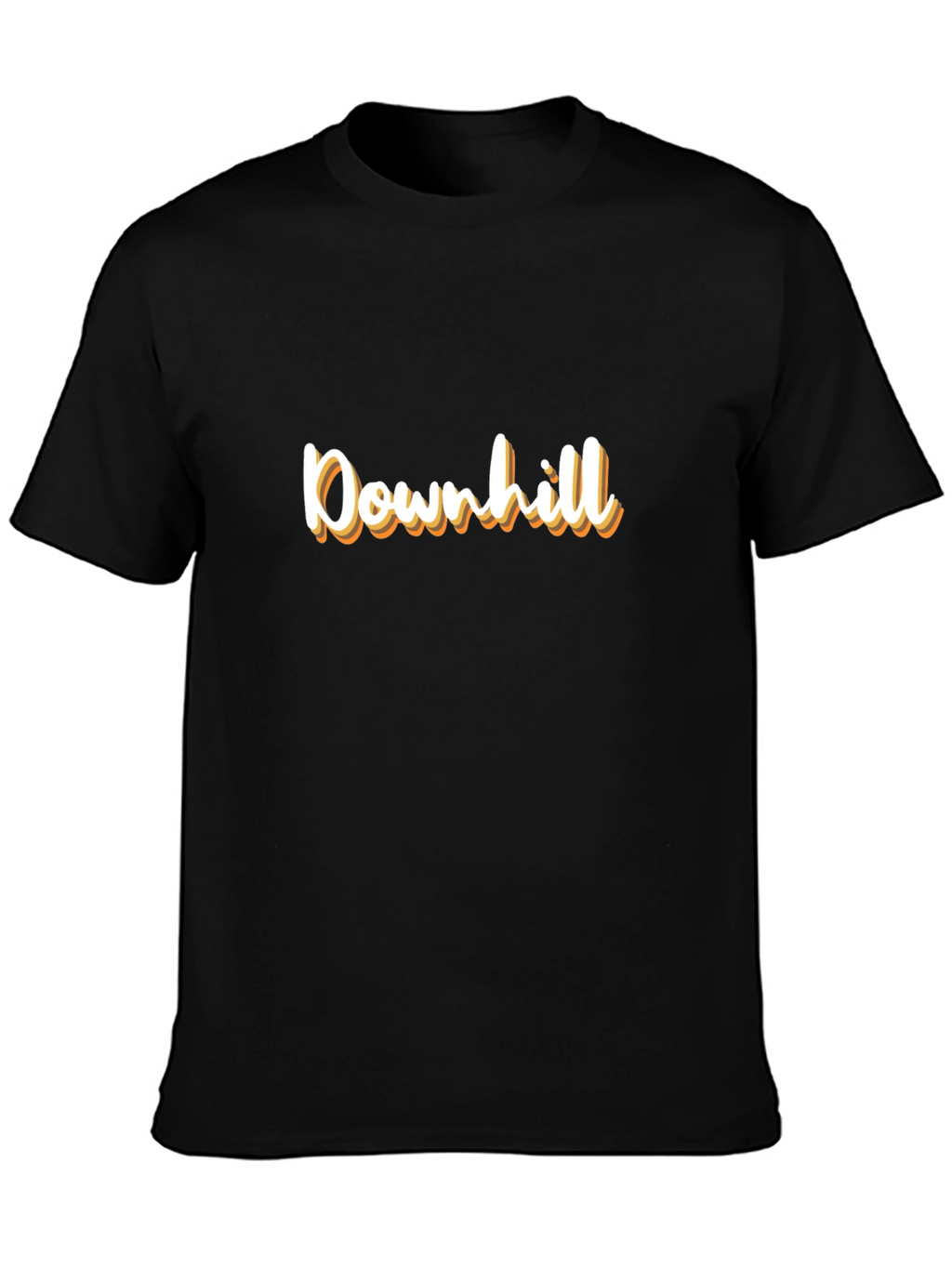 Downhill Graphic Tee - Stylish Black T-Shirt