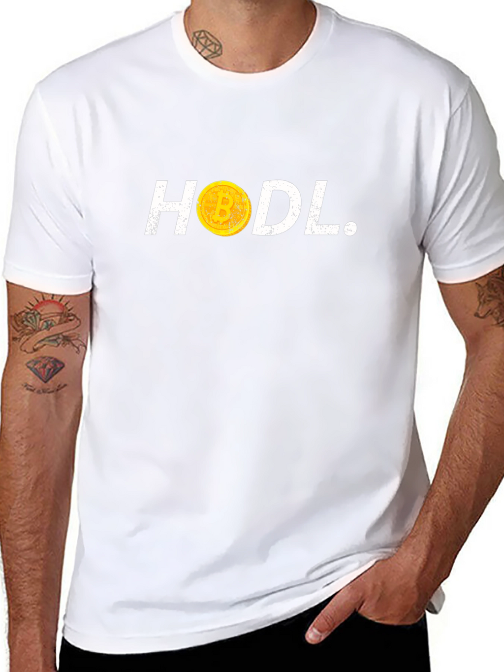 HODL Bitcoin Crypto T-Shirt - Black Tee
