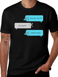Humorous Graphic Texting T-Shirt