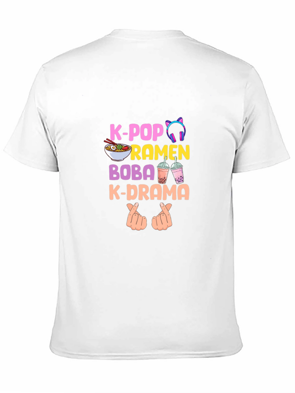 K-Pop Ramen Boba K-Drama Graphic T-Shirt