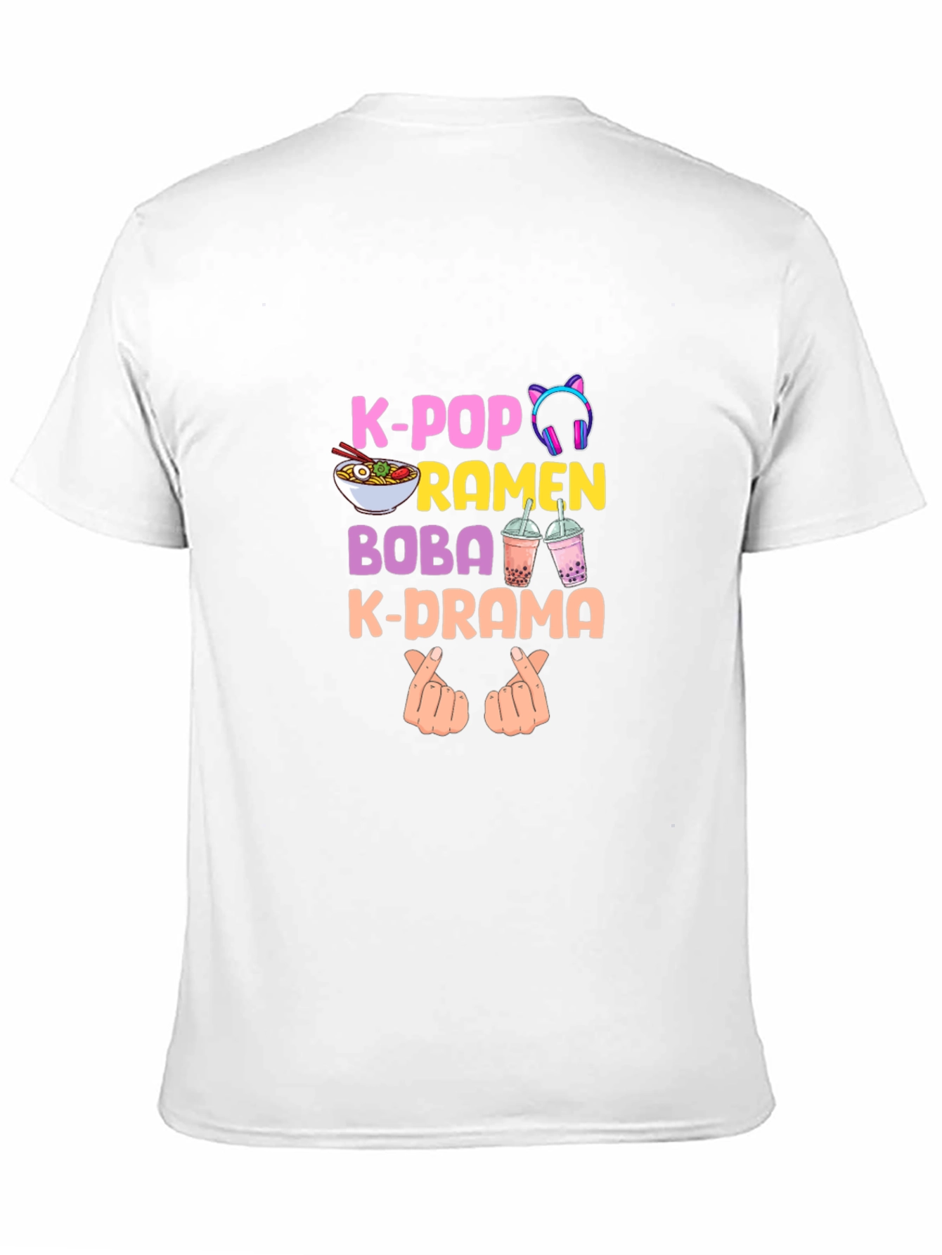 K-Pop Ramen Boba K-Drama Graphic T-Shirt