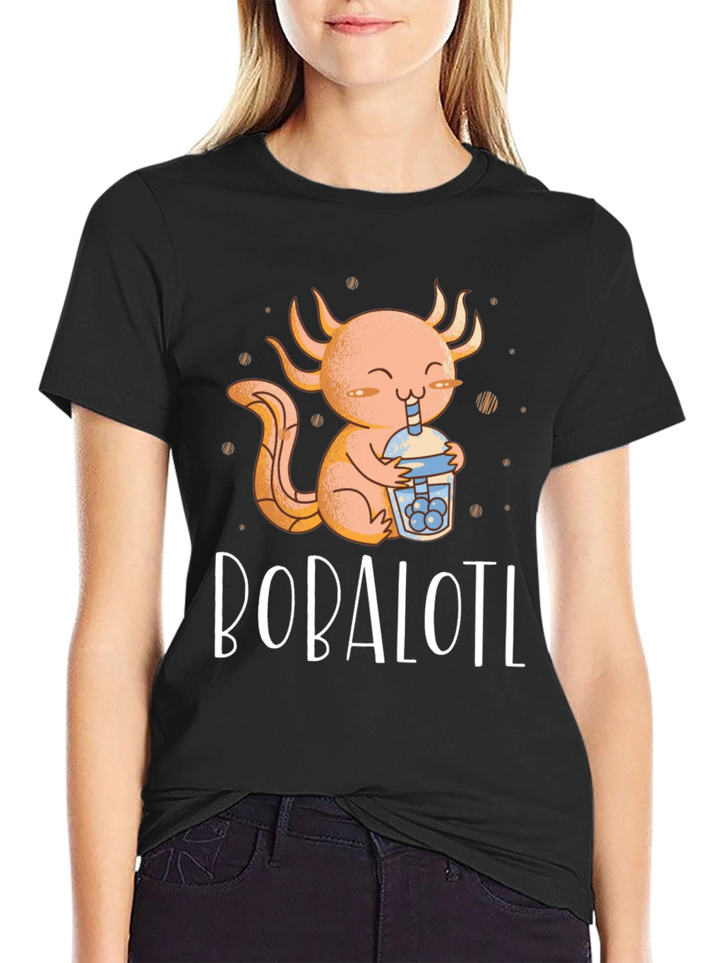 Bobalotl Axolotl Bubble Tea T-Shirt