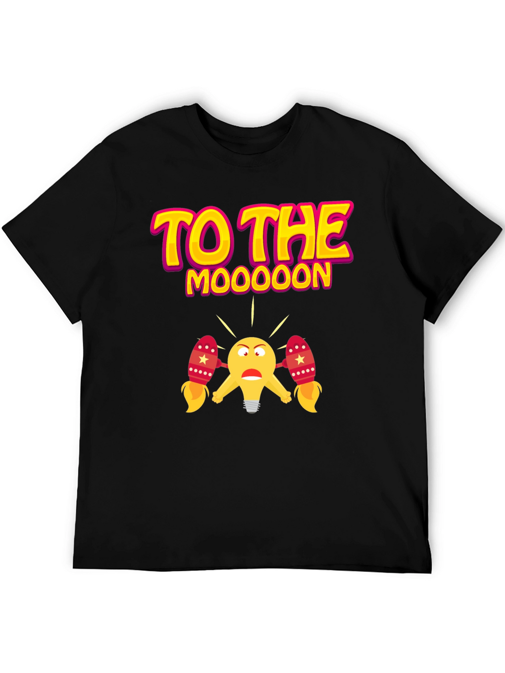 To The Moooon Black Graphic Tee