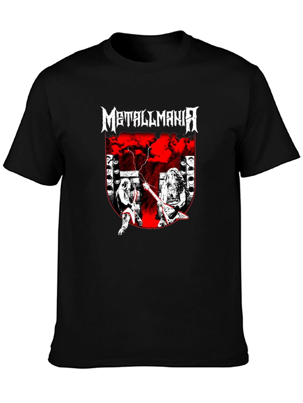 Metallmania Band Tee - Black Heavy Metal Concert T-Shirt