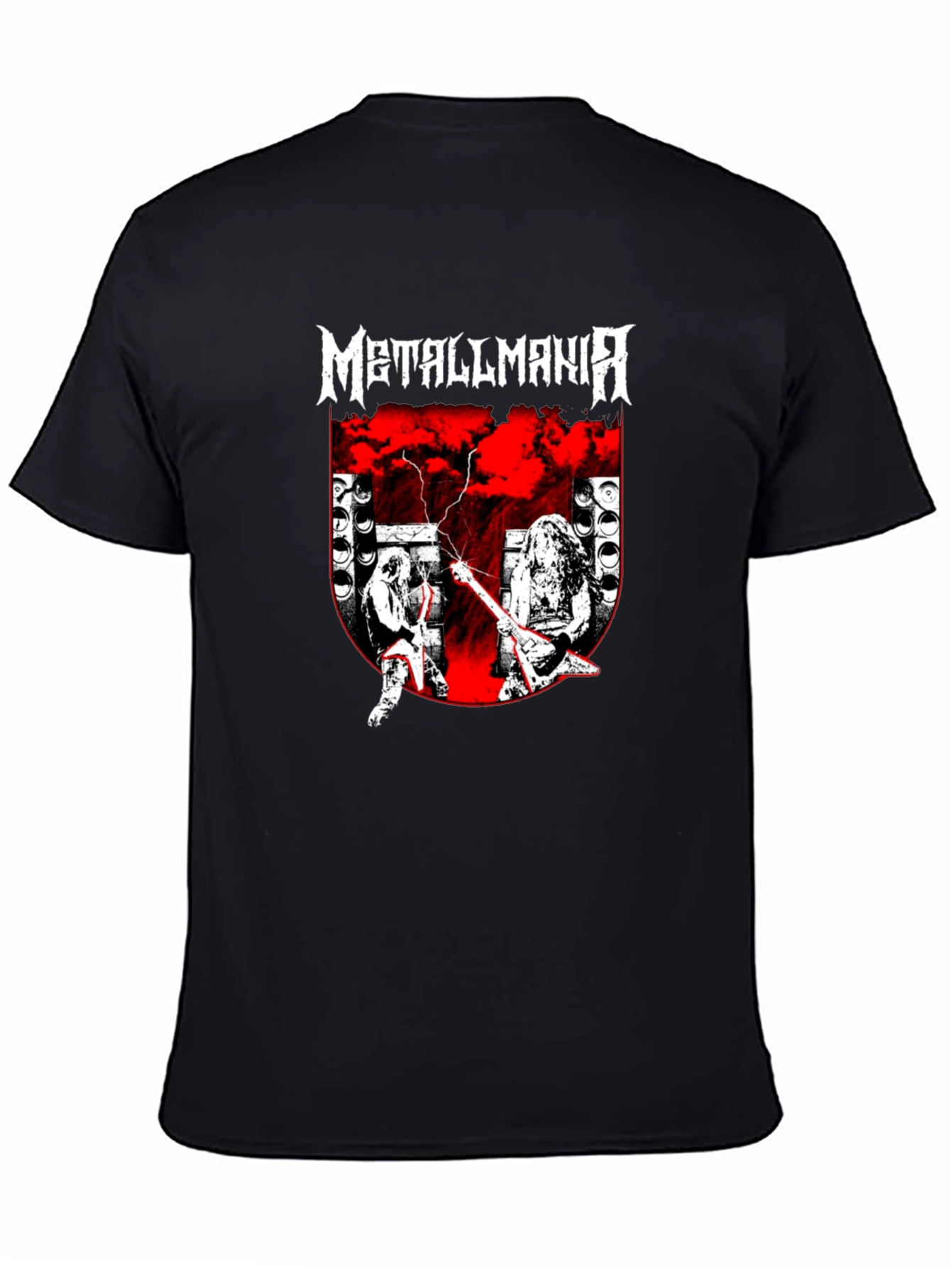 Metallmania Band Tee - Black Heavy Metal Concert T-Shirt