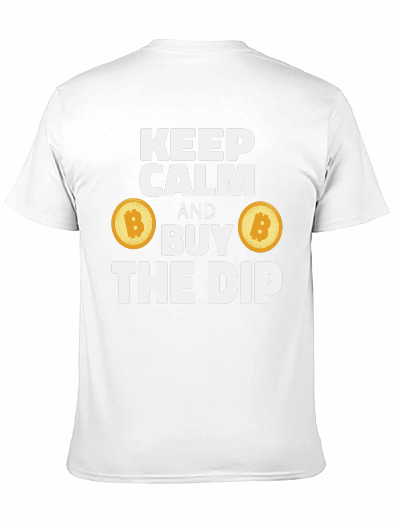 Keep Calm & Buy the Dip Bitcoin Crypto Black T-Shirt
