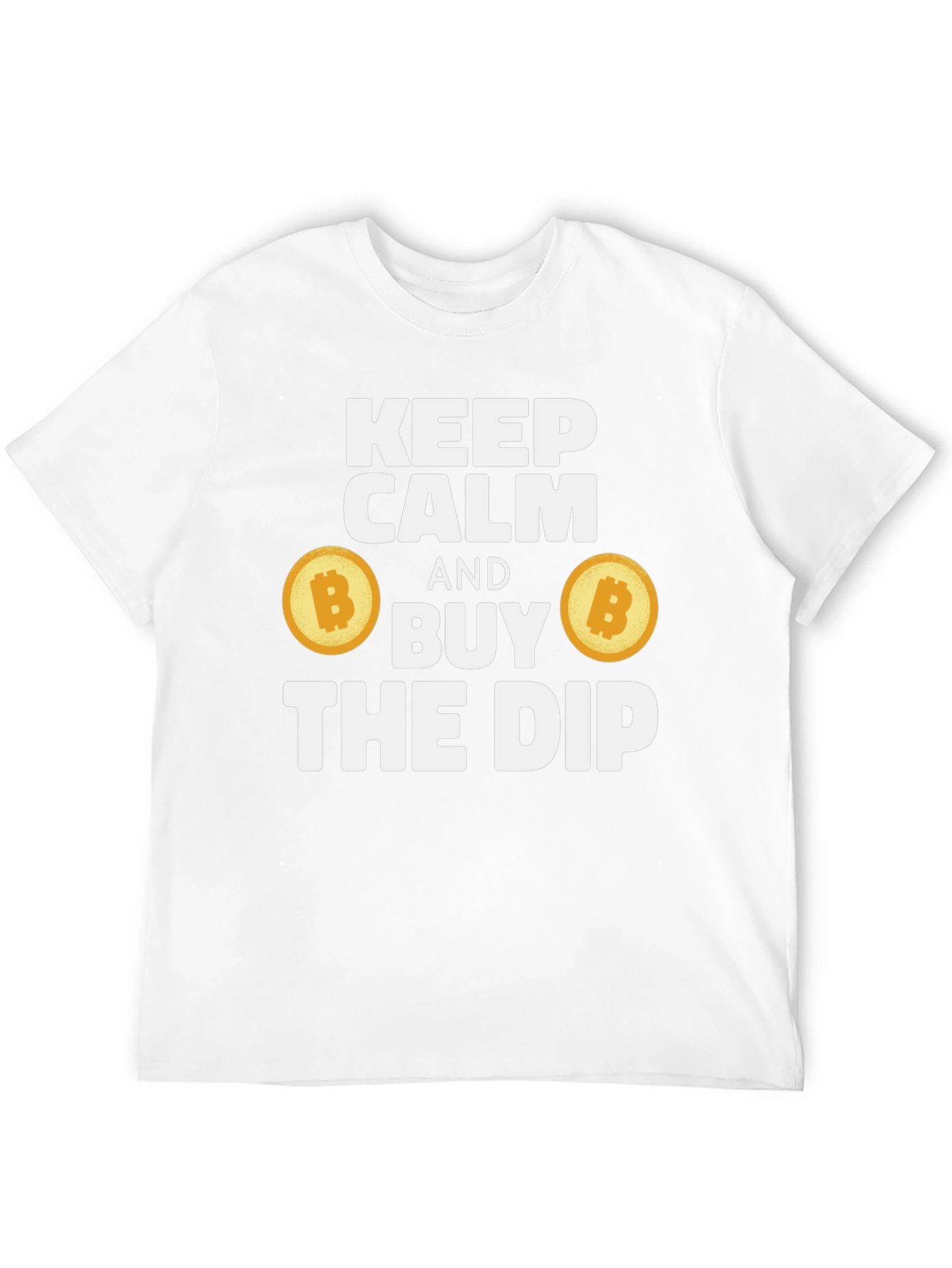 Keep Calm & Buy the Dip Bitcoin Crypto Black T-Shirt