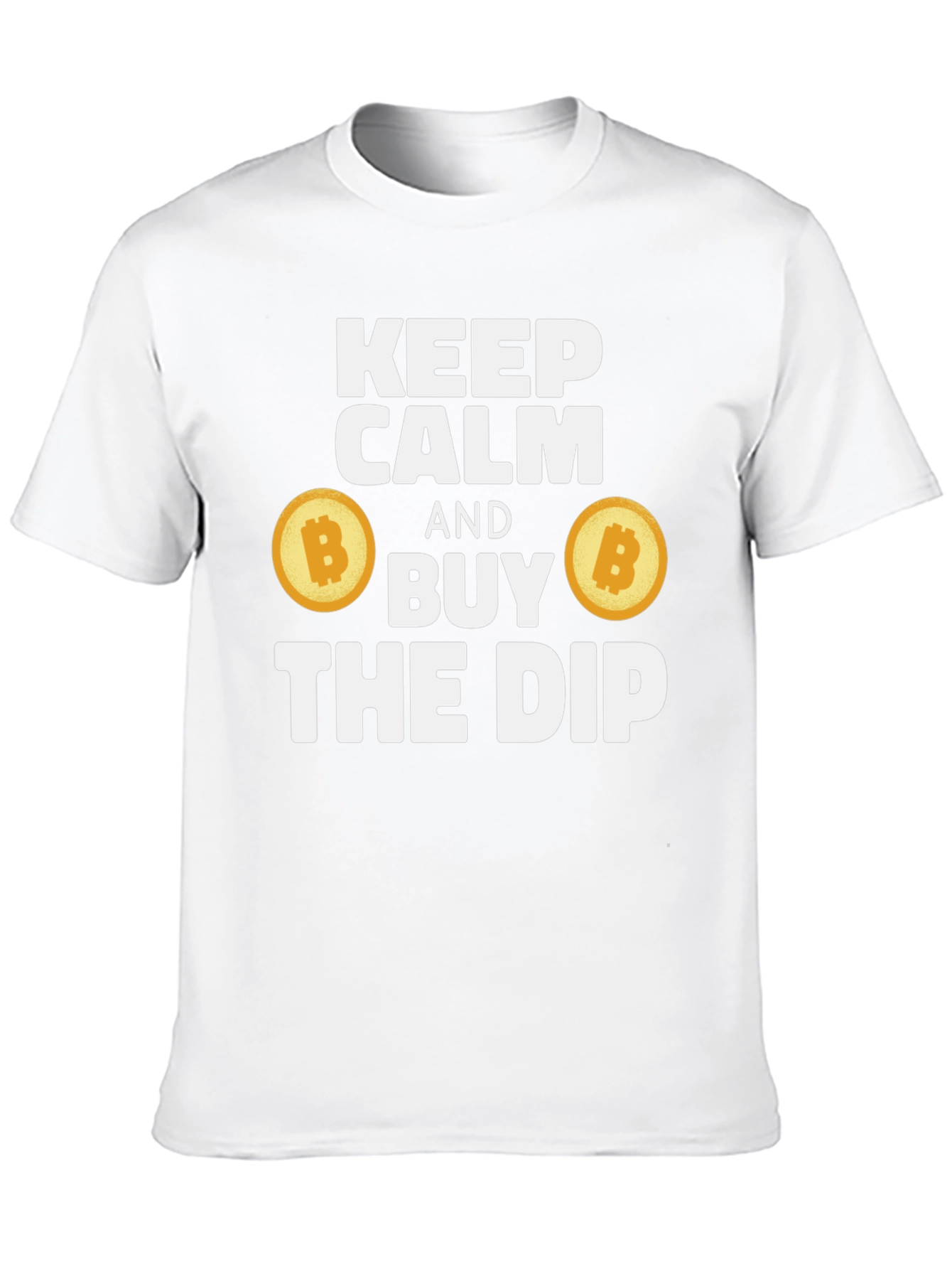 Keep Calm & Buy the Dip Bitcoin Crypto Black T-Shirt