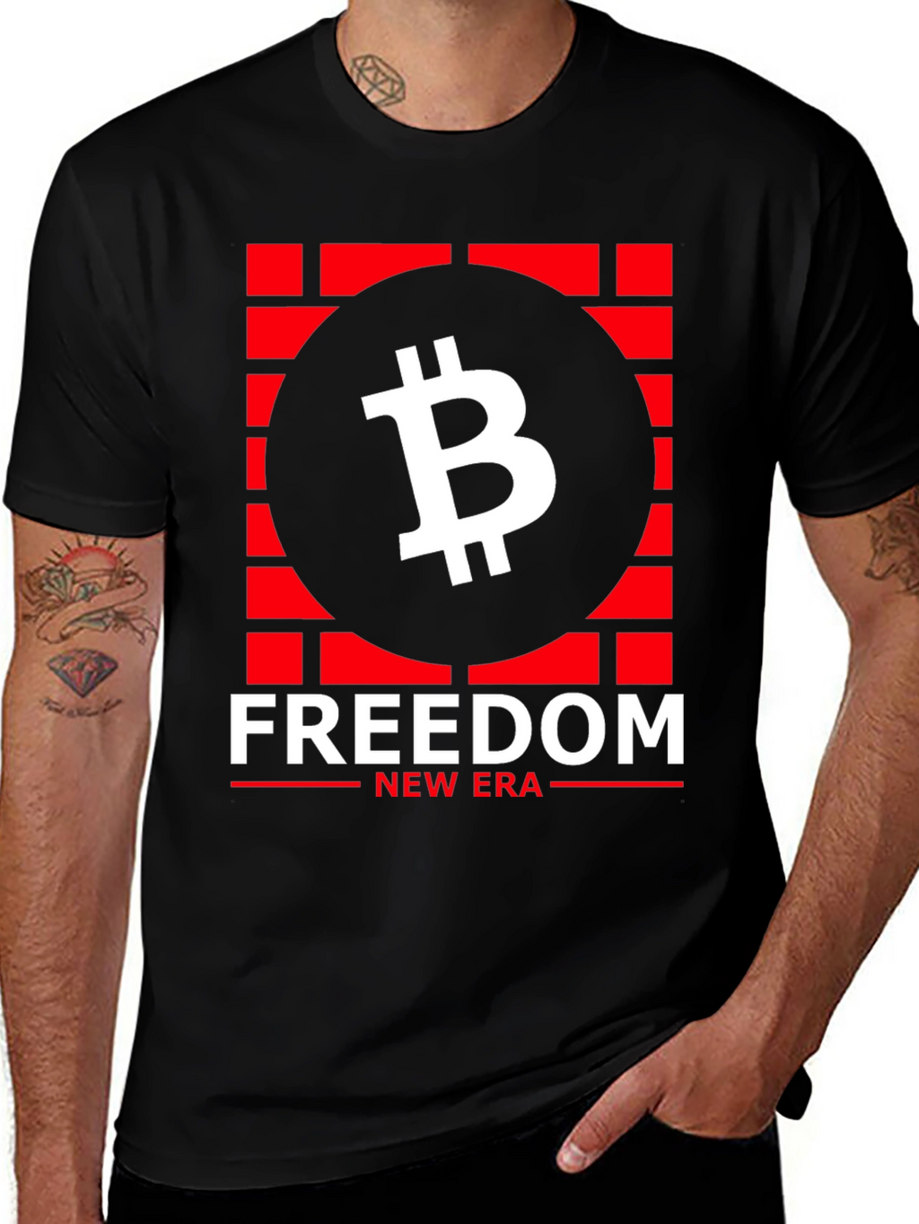 Freedom New Era Bitcoin Graphic Tee