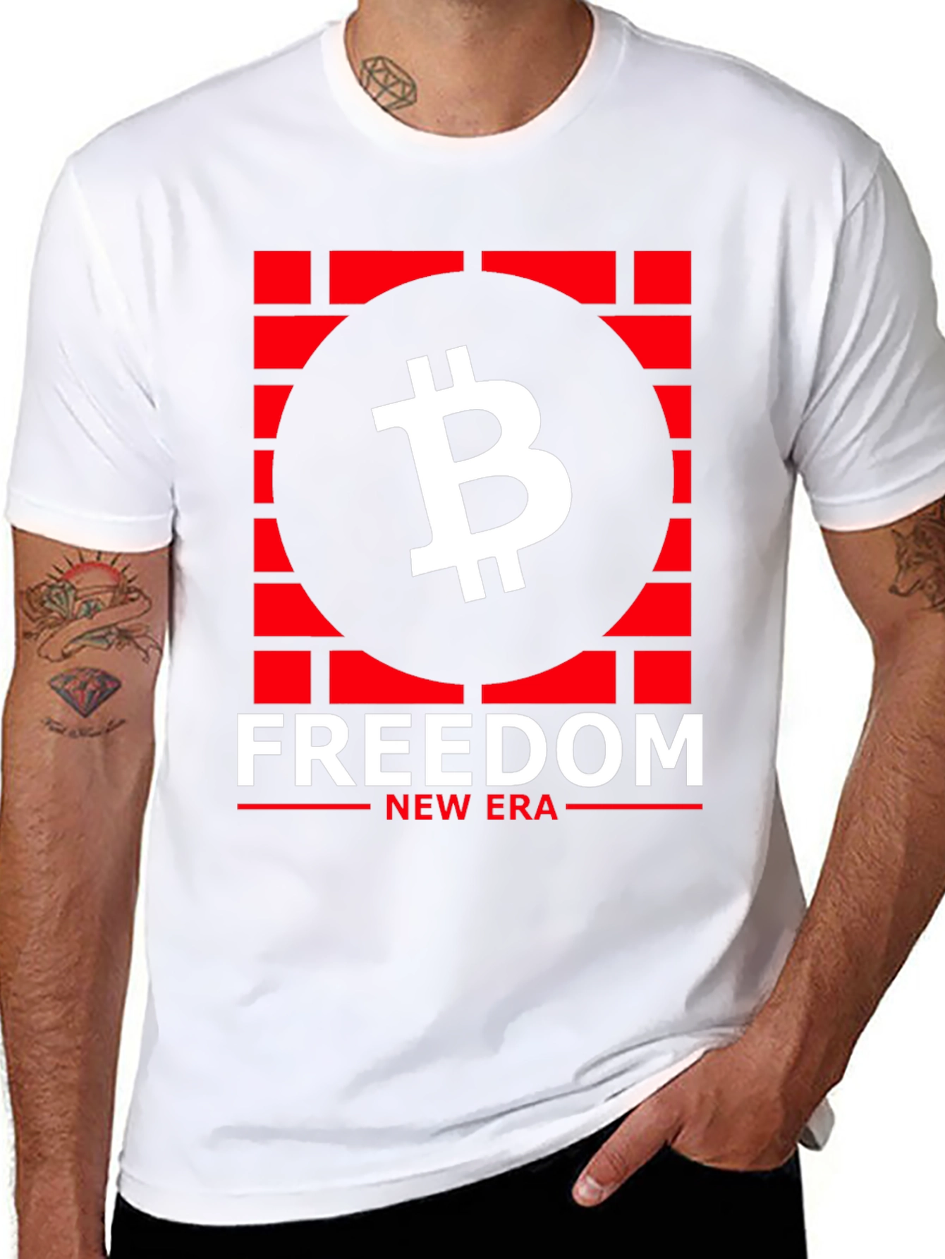 Freedom New Era Bitcoin Graphic Tee