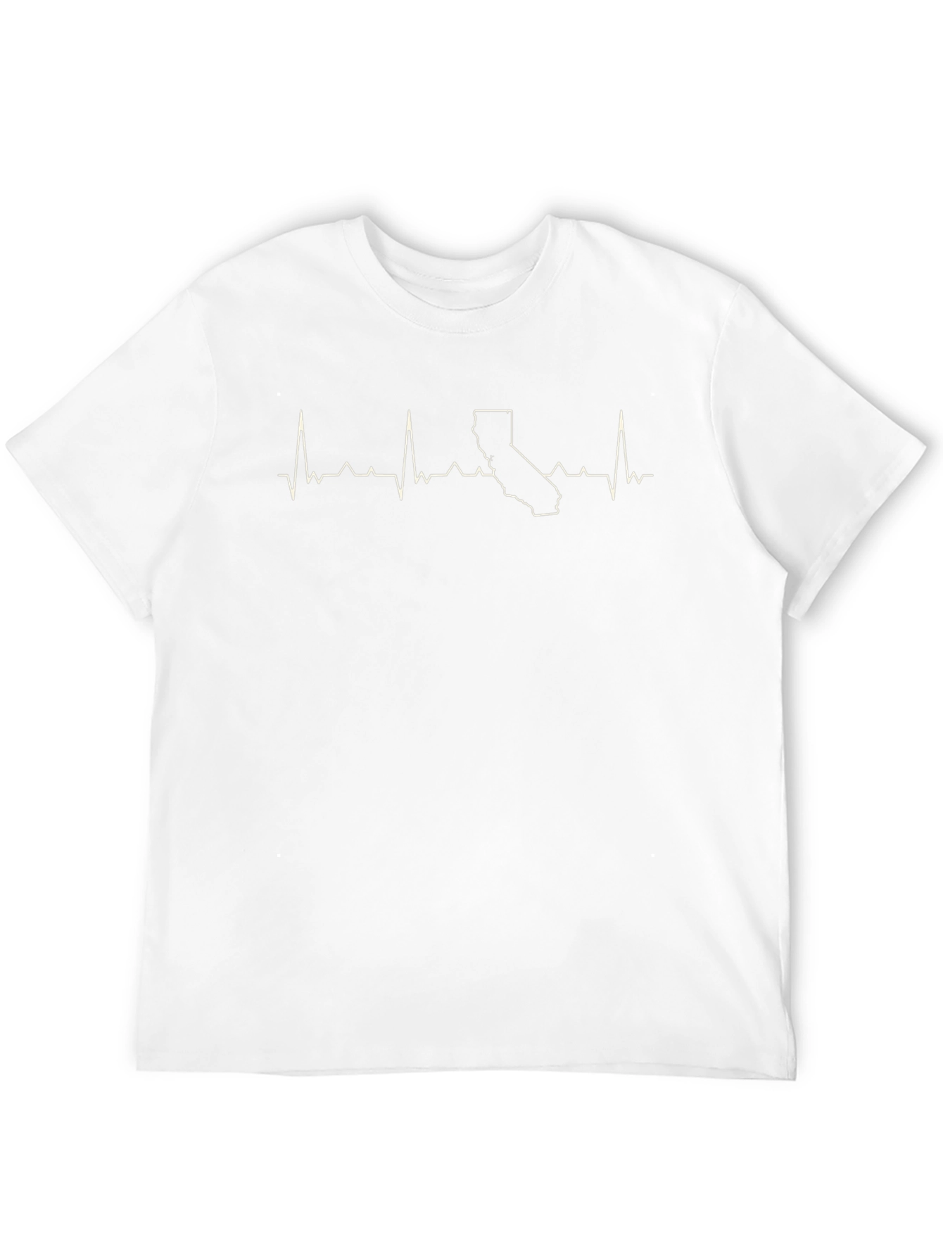 California Heartbeat Graphic Tee - Black T-Shirt